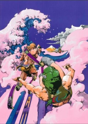 Hirohiko Araki Tokyo 2020 Official Poster B2 Size 28.7 × 20.3 inch. aus Japan