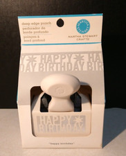 Martha Stewart 'HAPPY BIRTHDAY' Deep edge punch NEW HTF Rare