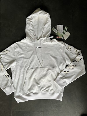 OFF-WHITE CABIN BAGGAGE フーディ Off-White Black Cabin Baggage Tape Print Cotton Hoodie S Off-White