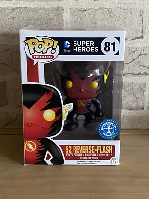 Funko Pop! Vinyl 52 Reverse-Flash #81 Exclusive Underground Toys | eBay