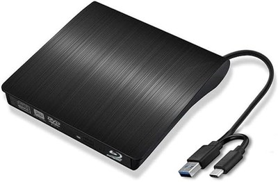 External 6X Blu-ray Player & DVD Writer USB 3.0/USB-C for PC, Mac, Windows, Linu