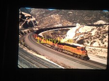 11815 VINTAGE Train Engine Photo 35mm Slide BNSF 6618 CAJON PASS 62 CA 10-18-13