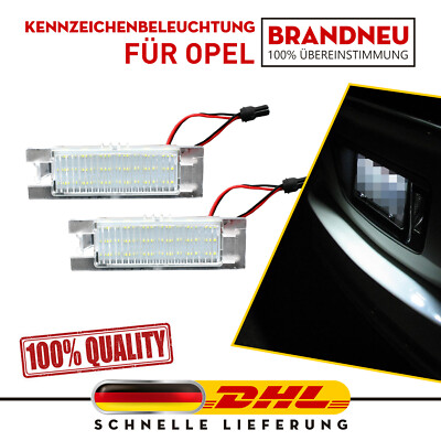 LED Kennzeichenbeleuchtung für OPEL Cascada | Corsa C + D + E | Insignia DHL