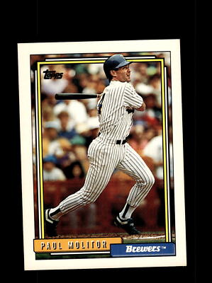 Milwaukee Brewers Paul Molitor #600 Topps Baseball Near Mint or Better top