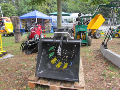 Siebschaufel, Sieblöffel für Minibagger und Bagger mit Schnellwechsler MS 01 03 - Bild 3 von 5