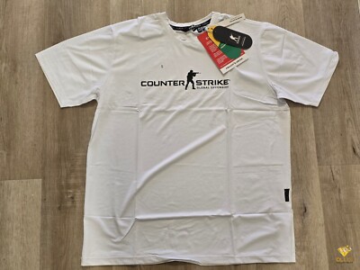 Original Counter-Strike Logo T-Shirt CSGO CS2 Jersey Major Schwarz Weiß S,M,L,XL