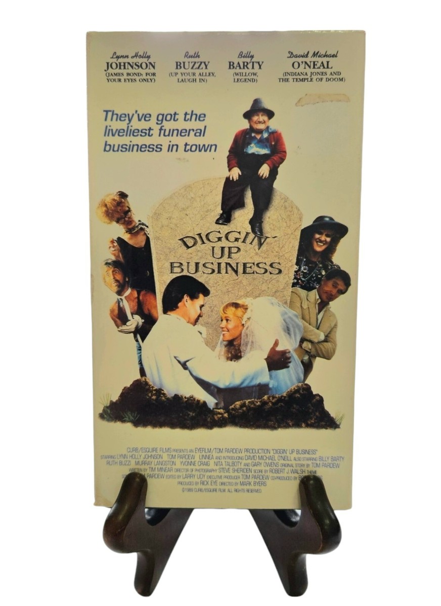 Diggin Up Business VHS Movie Vintage Original Sleeve 1991 Comedy