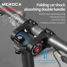MEROCA Suspension Stem Folding Bike Handlebar Riser 45mm Aluminuim fit Brompton