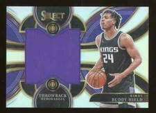 2023-24 Select Silver Prizm Buddy Hield Kings Throwback Patch
