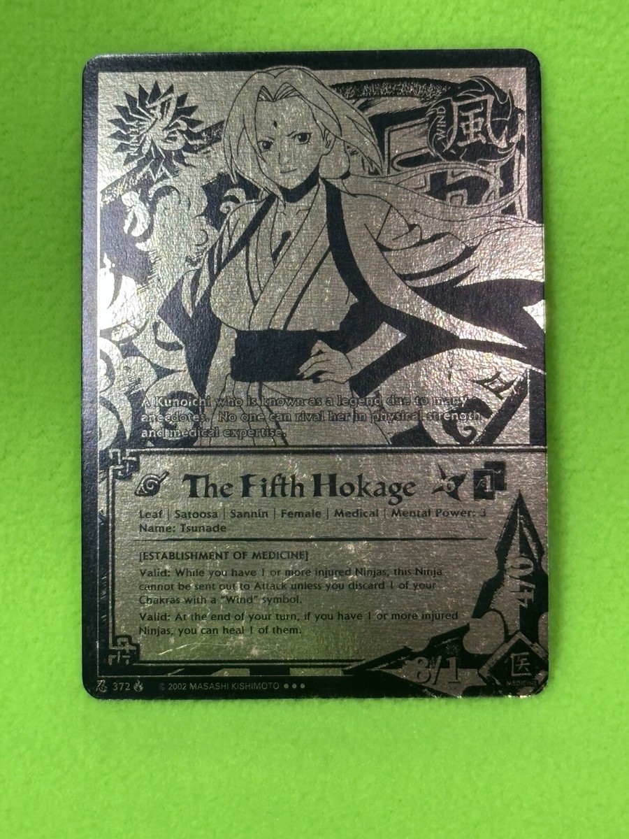 Naruto CCG Super Rare - The Fifth Hokage - N-372 - Black And Gold
