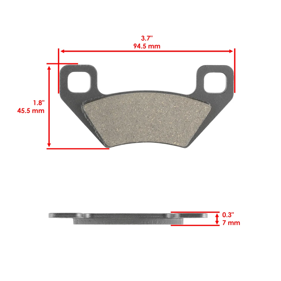Front Rear Brake Pads for Arctic Cat Prowler Xt 700 2008-2014 / Xtz 1000 2009-14 - Image 2 of 4