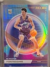 2022-23 Simone Fontecchio Panini Recon Rookies Holo Blue /99 #212 Rookie RC
