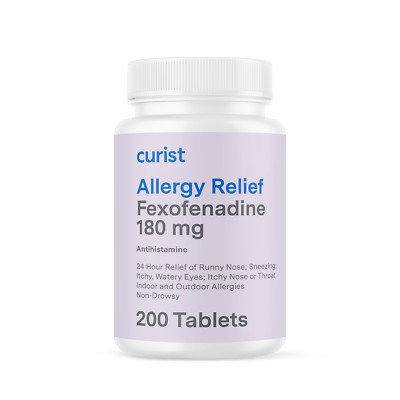 Allergy Relief (fexofenadine 180 mg), 200 ct - Allegra Generic for Allergies