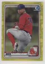 2020 Bowman Chrome Prospects Yellow Refractor 2/75 Bryan Mata #BCP-128 uk2