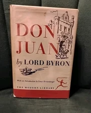 Don Juan by Lord Byron Modern Library 1st Edition 1949 HC/DJ