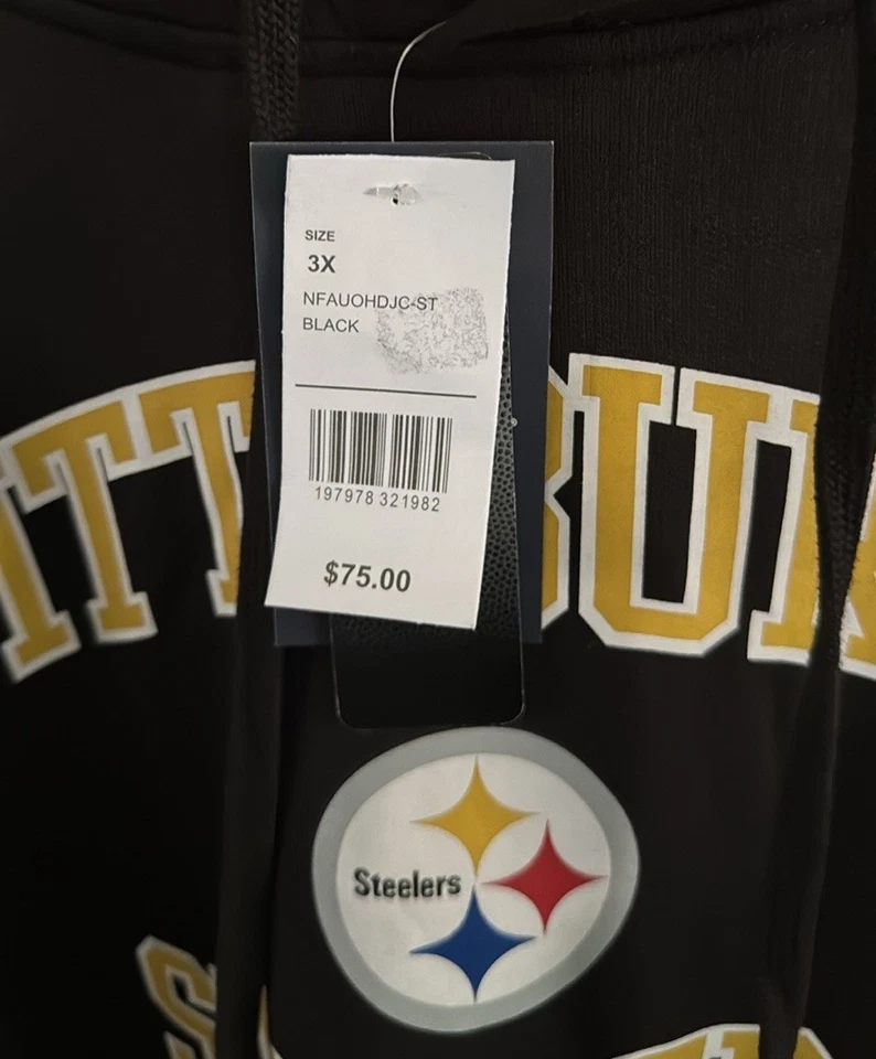 Sudadera Pittsburgh Steelers para hombre 3X fanáticos Foto 3 de 3