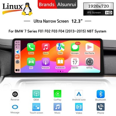 12.3 Inch Upgrade for BMW 7 Series F01 2013-2015 NBT  Carplay Linux