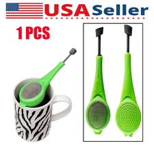 Silicone Leaf Tea Infusers Stainless Tea Strainer Herbal Spice Filter Diffuser