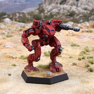 Painted BattleTech Miniature Sentinel Mech - 2nd Sword of Light Kurita Draconis