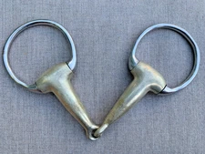 5 1/2" Hollow Mouth Eggbutt Snaffle Bit for English Horse Bridle Stainless Steel