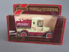 C984 Matchbox Models of Yesteryear Y-3 Ford T Tanker Carnation 1912 en Boite