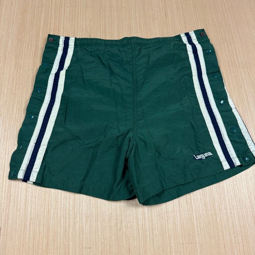 vtg 90s Tear Away Laguna Swim Shorts Tag L Youth 14-16 Fits adult Small high cut
