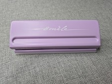 Puple 6-Hole Metal Adjustable Paper Hole Punch