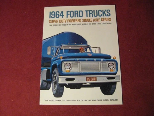 1964 Ford F N C H Truck Rig Semi Sales Brochure Booklet Catalog Original Old