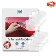 3M-6 Pack Self-Healing Clear Vinyl Car Door Handle Cup Protector - Universal Fit