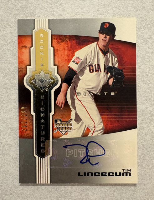 Tim Lincecum 2007 Upper Deck Ultimate Collection #124 RC Signatures Auto /299