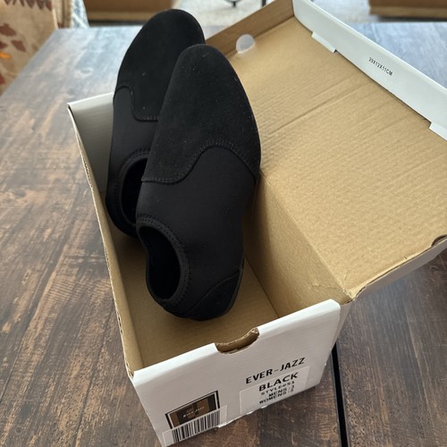 DSI EVER-JAZZ Black Dance Color Guard Shoes Used In Box Size Mens 3 / Womens 5