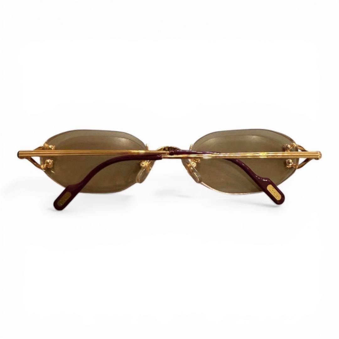 Cartier Trinity Rimless Eyeglasses Gold Finish France Unisex
