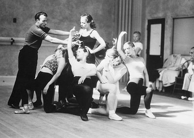 Hollywood's First Ballet The girls are trained for ballet from ear- Old Photo