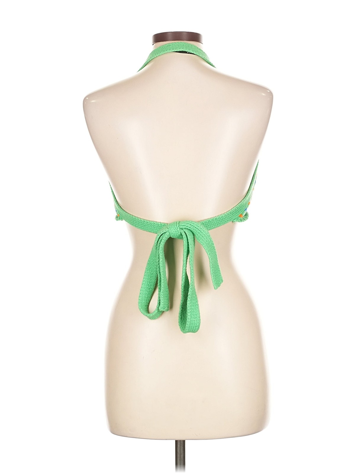 Zara Women Green Sleeveless Top M thumbnail 2