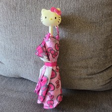 Girl's 2011 Hello Kitty  Bows Pink Ruffle Trim Umbrella 30" Kids Size