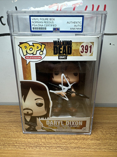 NORMAN REEDUS DARYL DIXON 391 WALKING DEAD AUTOGRAPH FUNKO PSA ENCAPSULATED