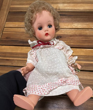 Vintage Baby Doll Curly Light Brown Hair