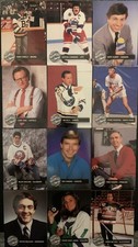 1991-92 Pro-Set Platinum Hockey Celebrity Captains Complete Set Fred Rogers NHL