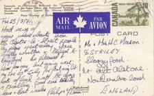 Postcard Genealogy Mason Stayley Staley ? Slaggyford Alston Cumbria ? My Ref QK