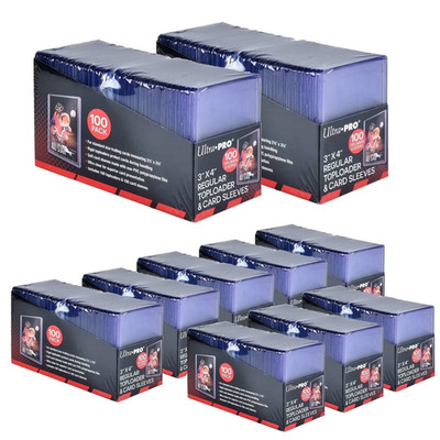 Ultra Pro 100 plus 100 Toploaders and Sleeves, 1 SEALED case of 10!