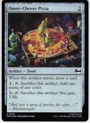 Omni-Cheese Pizza #176 (Foil) - Teenage Mutant Ninja Turtles MTG