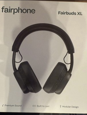 Fairphone FAIRBUDS XL HEADPHONE BLACK Active Noise Cancel/BNIB Electronics