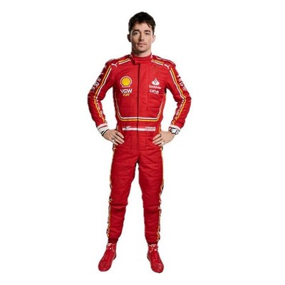 Charles Leclerc Ferrari 2023 Go Kart Racing Suit   Custom Fit & Race Ready