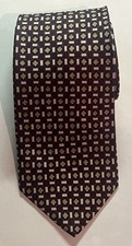 Vintage Brooks Brothers Makers Tie Geometric 100% Silk - Made In USA - 58”x3.5”