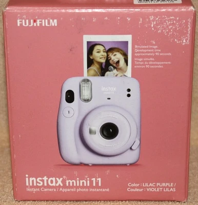 Fujifilm Instax Mini 11 Instant Camera Lilac Purple Unused Open Box - Image 1 of 4