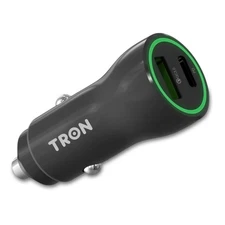 2 Port USB-C PD Car  fast Charger 36W 18W USB-C Power Delivery  ,Led Lighting