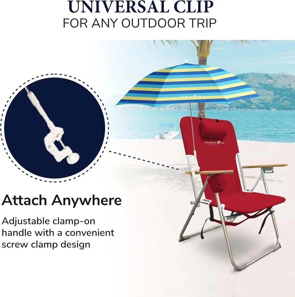 Sombrilla para playa, sombrilla exterior, sombrilla, sombrilla universal plegable Foto 3 de 4