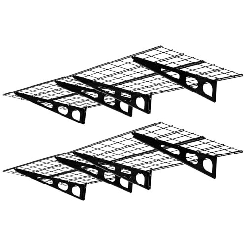 2 Pack 2x6Ft Garage Shelving Adjustable Storage Shelf Heavy 
