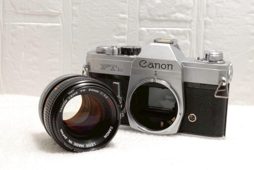 Canon FTb Silver 35mm SLR Camera 50mm f1.4 Lens Used | eBay