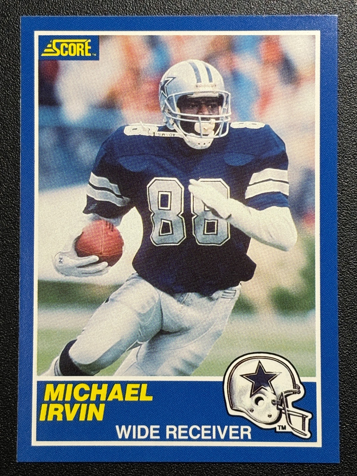 1989 Score  #18  Michael Irvin  RC  Dallas Cowboys